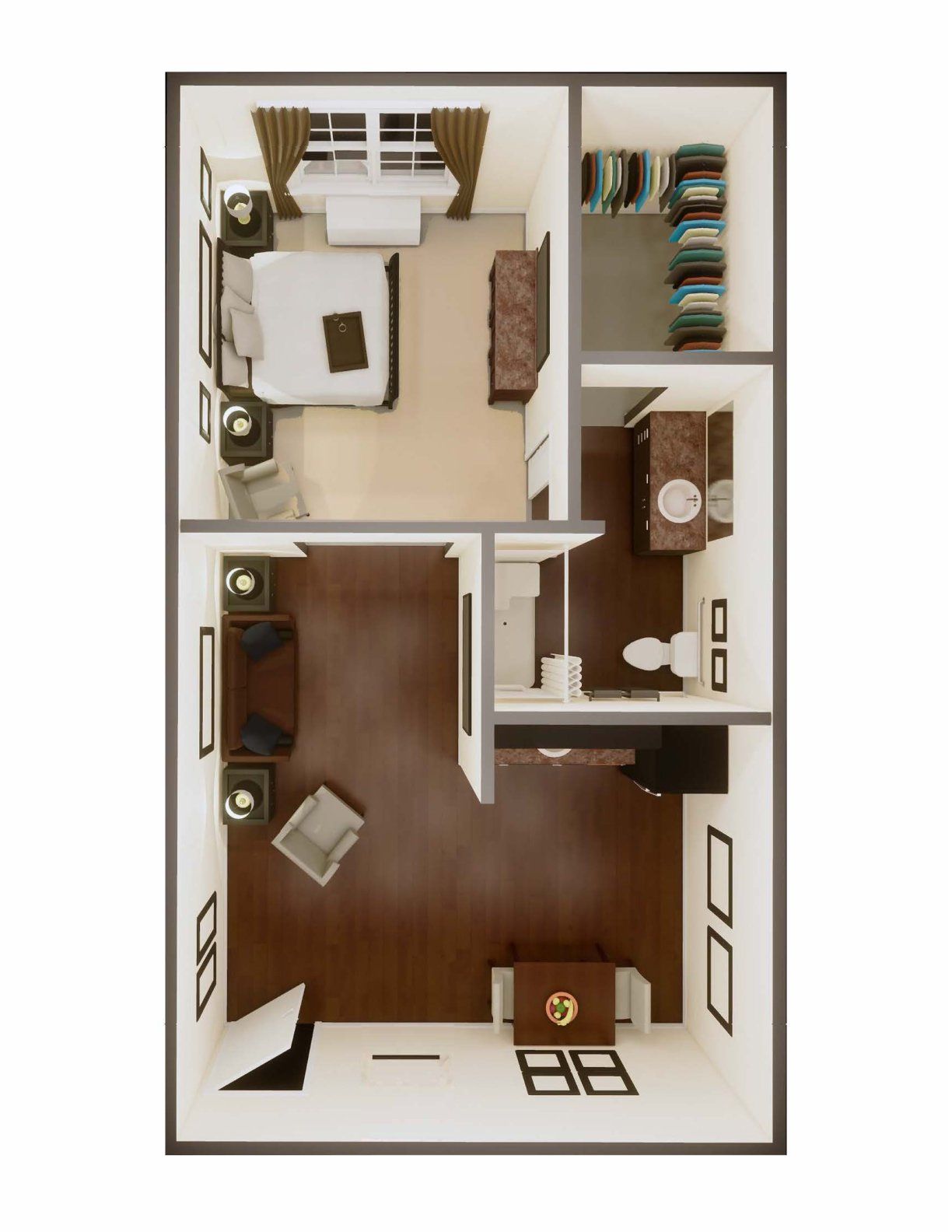 Claiborne Senior Living Brickmont Assistent Living example floor plan