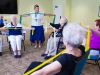 Brickmont at Johns Creek senior living community fitness and wellness class in progress, physical therapy