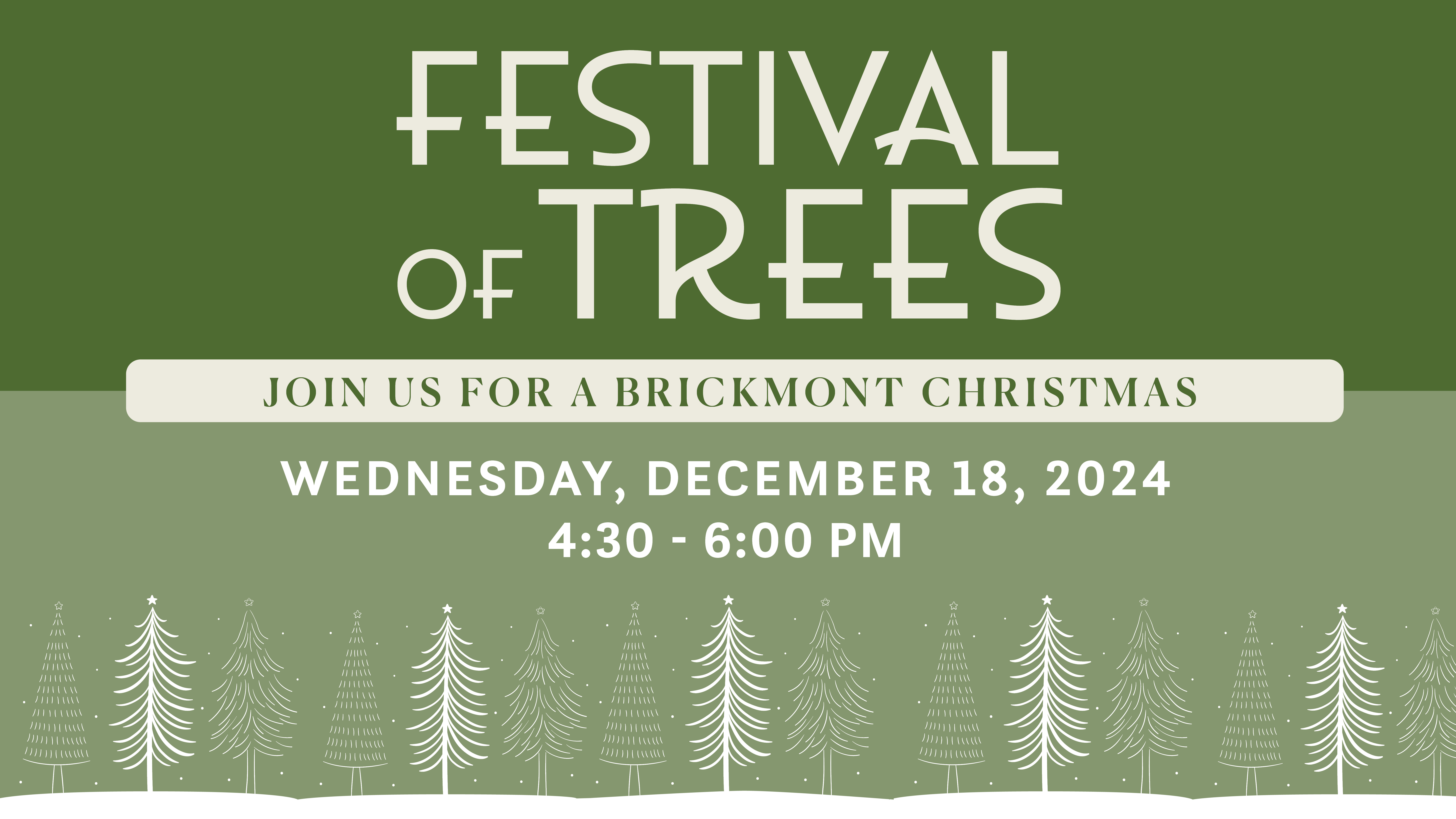 Brickmont Johns Creek festival of trees event