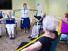 Brickmont at Roswell senior living community fitness and wellness class in progress, physical therapy