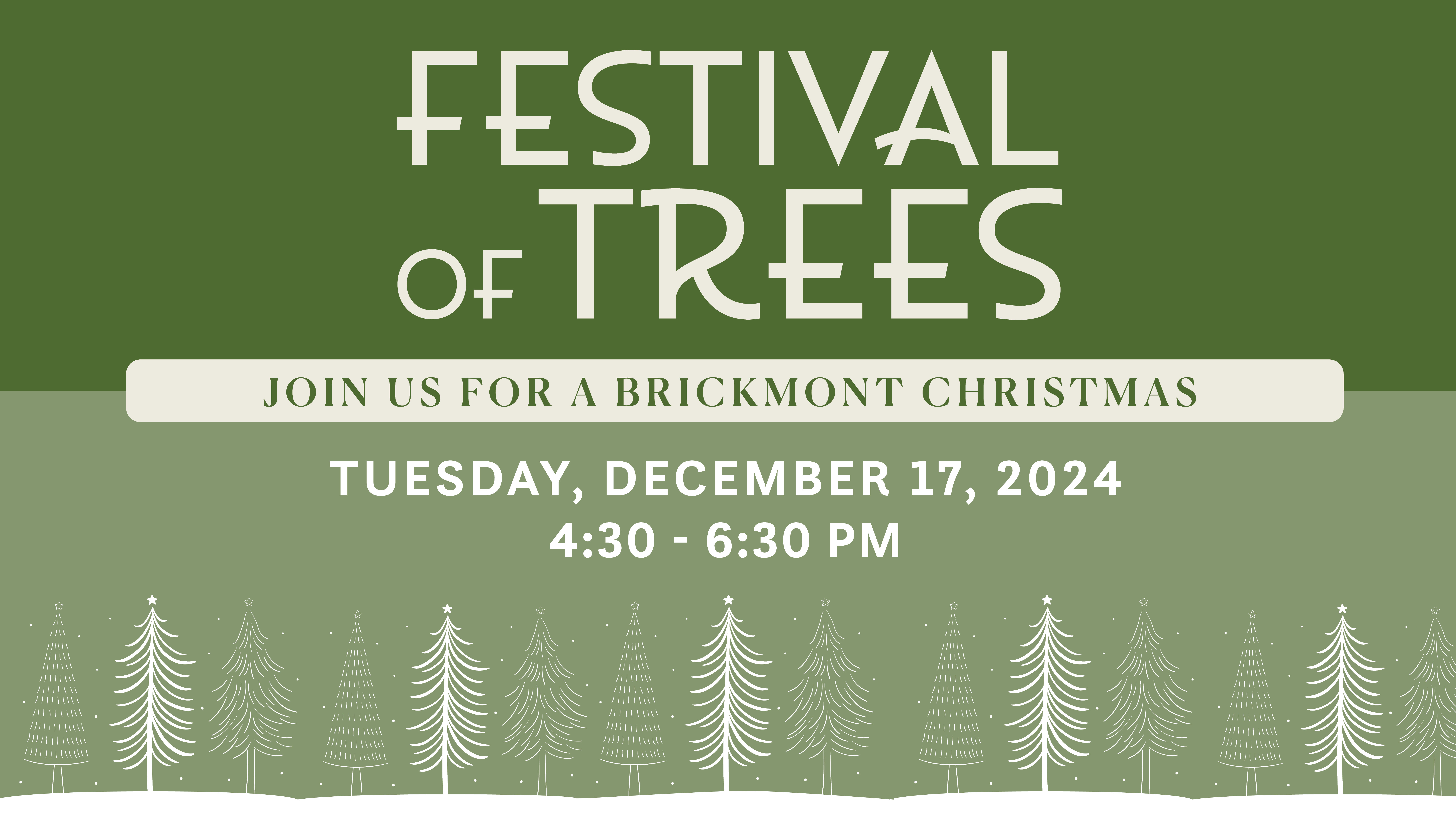 Brickmont Woodstock festival of trees event