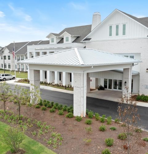 The Claiborne at Brickyard Crossing exterior of building