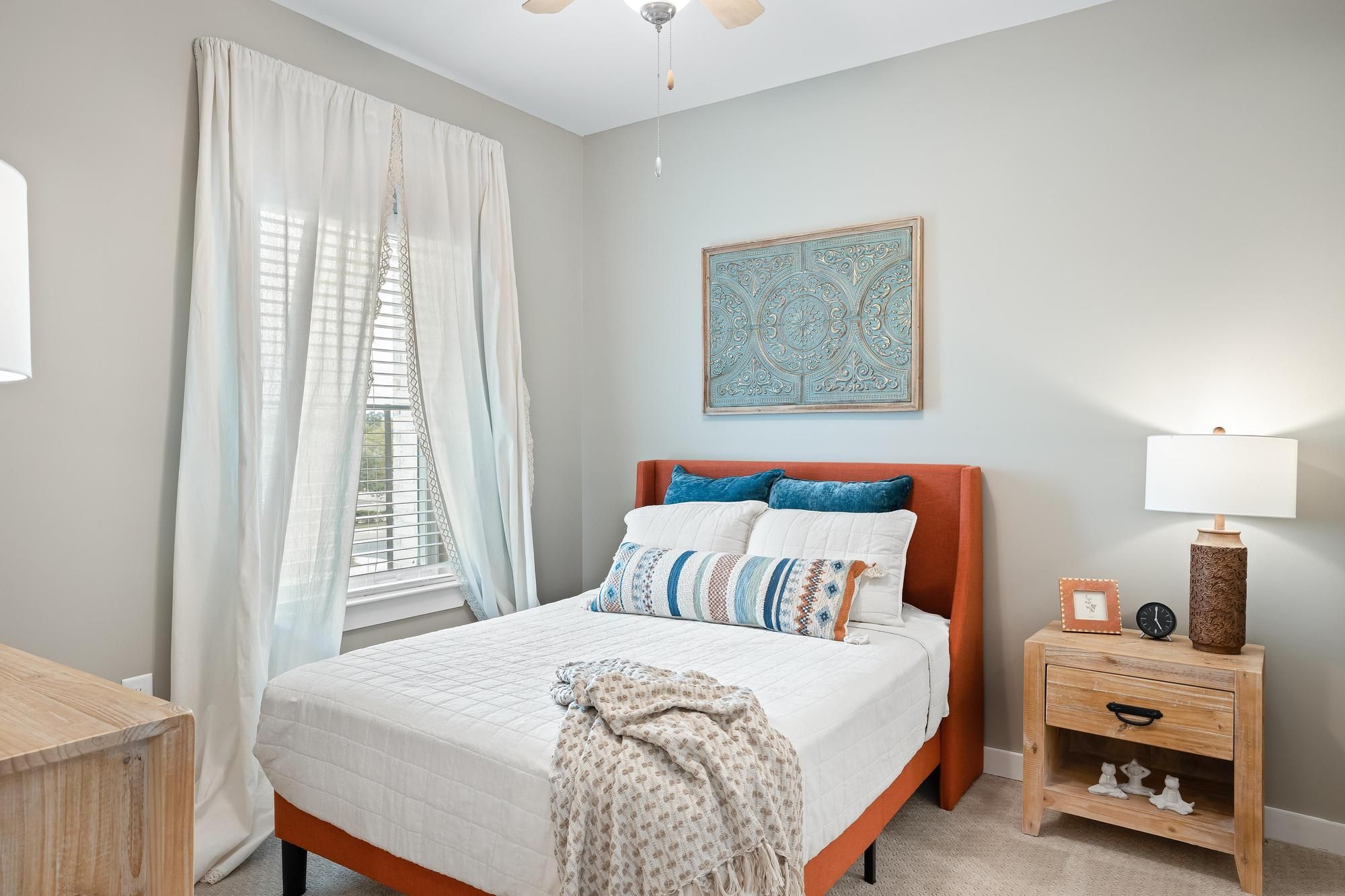The Claiborne at Brickyard Crossing assisted living residence bedroom