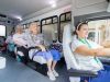 The Claiborne at Acworth senior citizen shuttle interior with bus driver