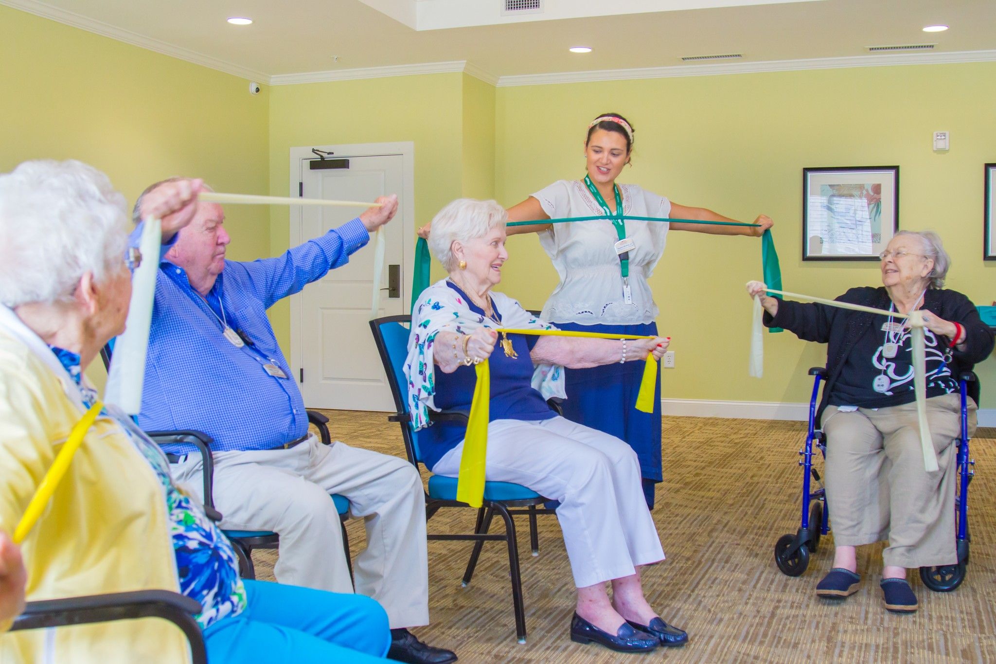 The Claiborne at Acworth senior citizen group physical therapy classes on-site