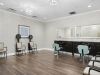 The Claiborne at Woodstock resident salon amenity with styling chairs