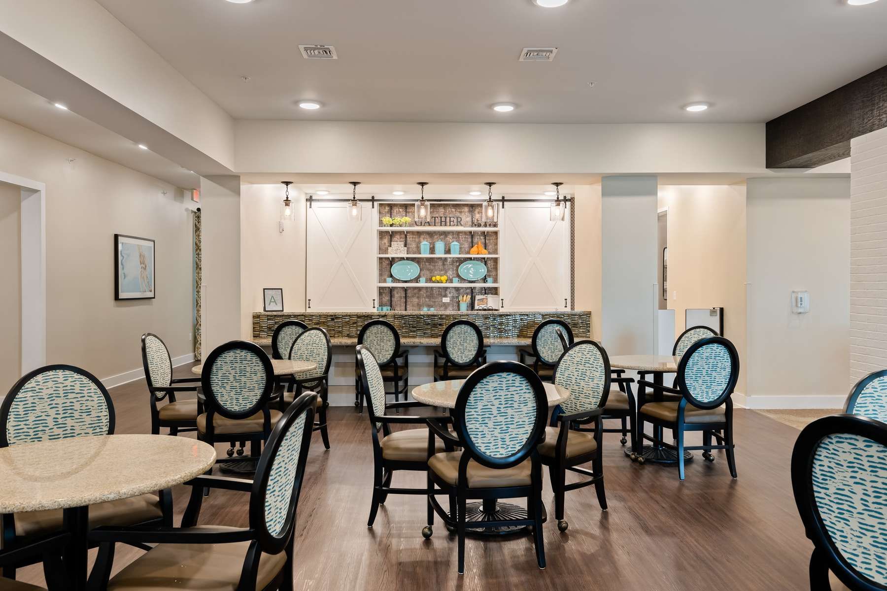 The Claiborne at Gulfport Highlands bistro and bar at senior living community