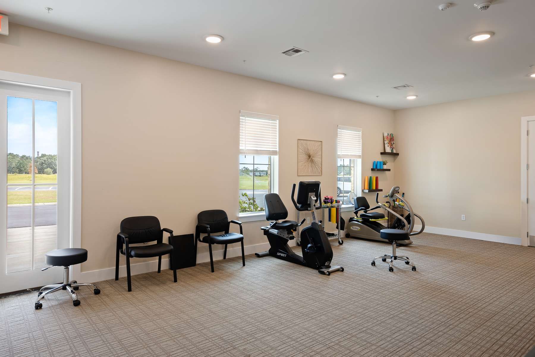 The Claiborne at Gulfport Highlands on-site physical therapy equipment