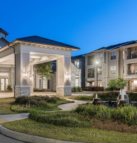 The Claiborne at Hattiesburg exterior view of senior living community