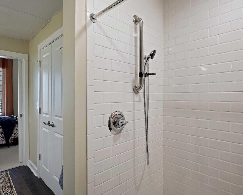 The Claiborne at Newnan Lakes zero-entry shower