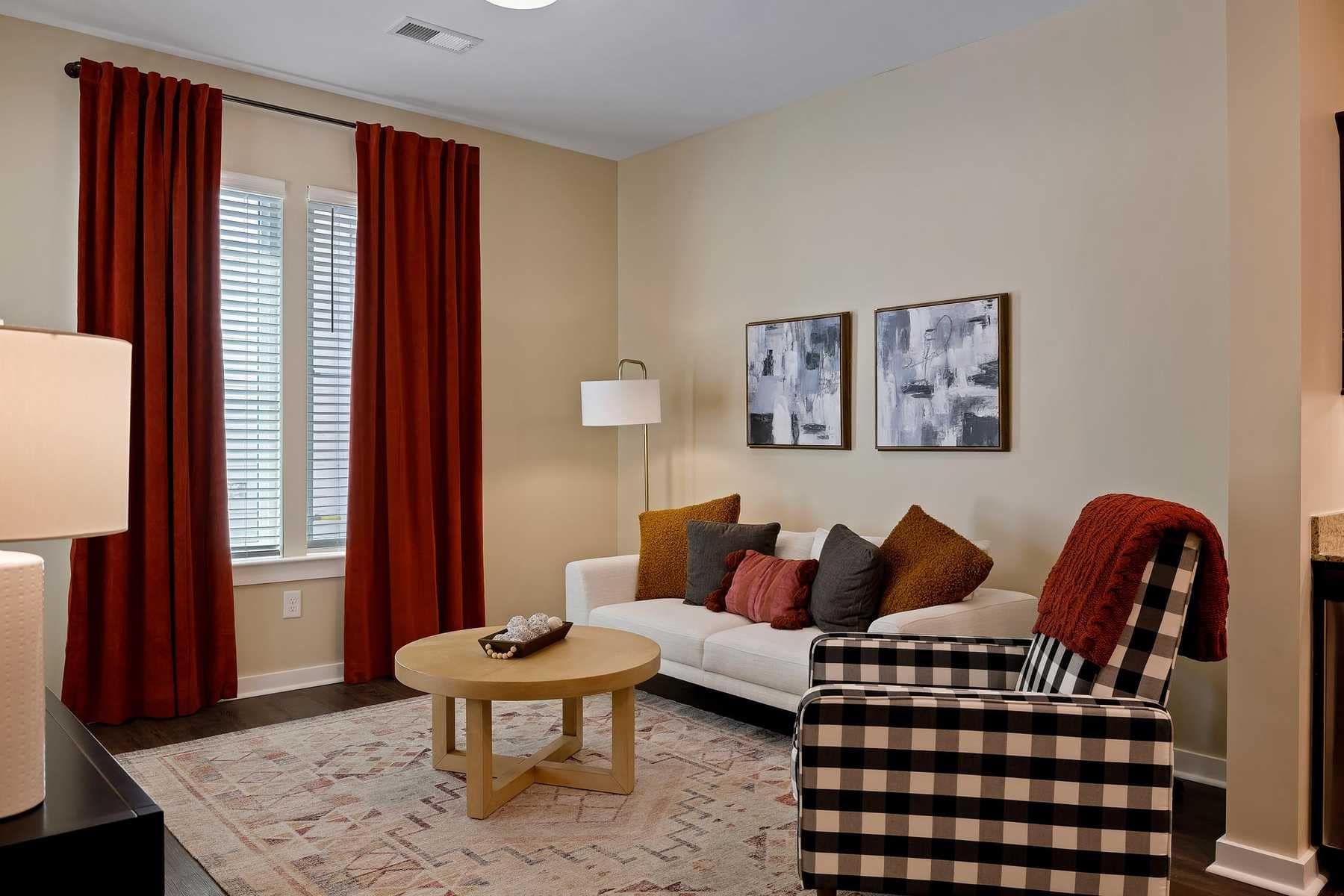 The Claiborne at Newnan Lakessenior apartment living room