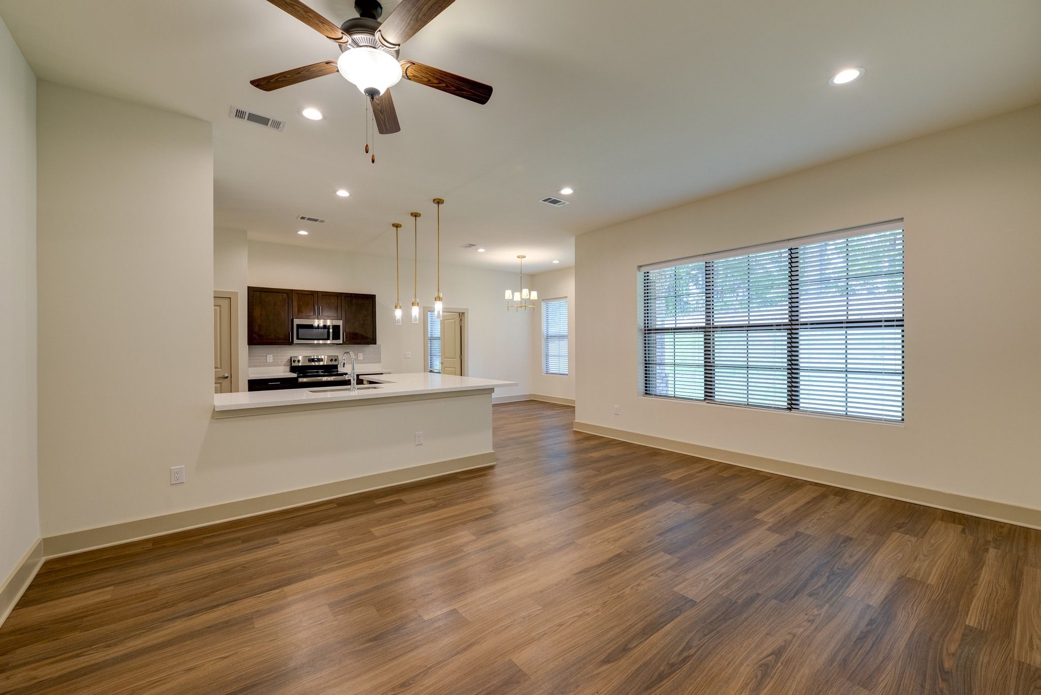 The Preserve at Meridian independent living apartment living room