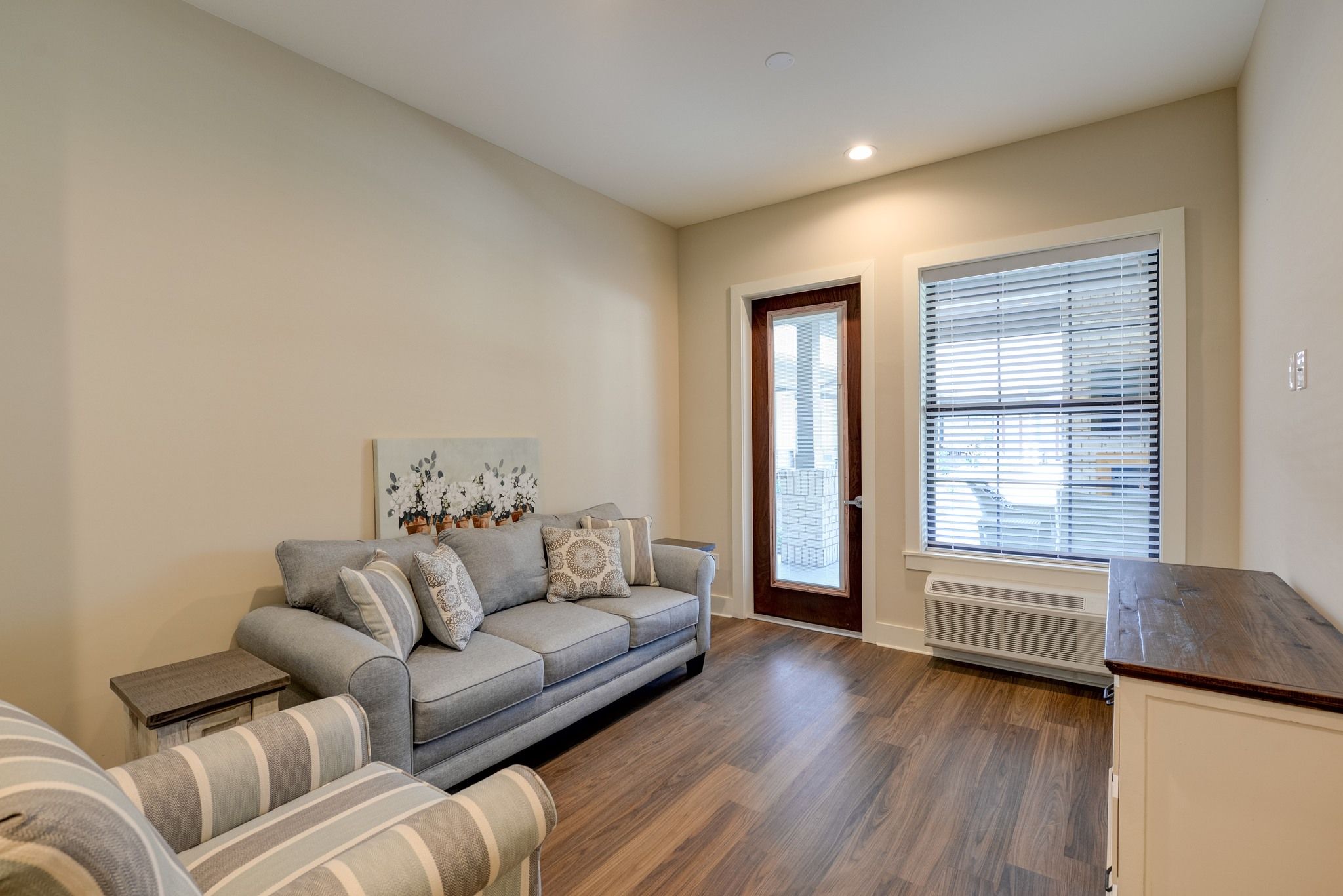 The Preserve at Meridian assisted living apartment living room