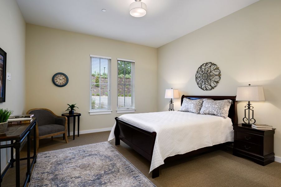The Claiborne at Simpsonville memory care bedroom