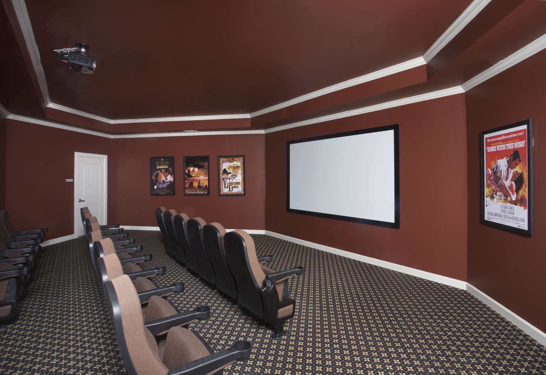 The Claiborne at Thibodaux movie theater with comfortable seating and surround sound
