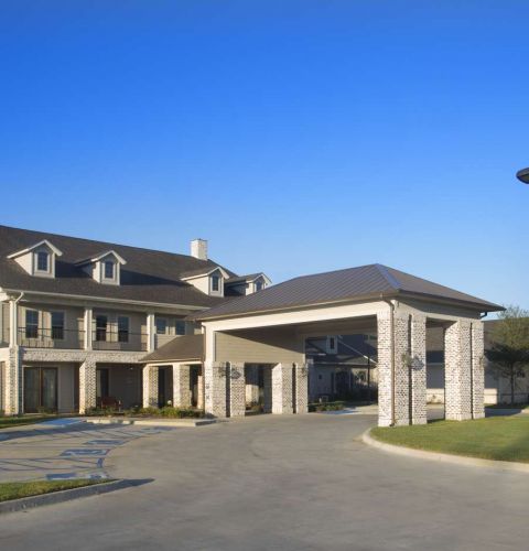 The Claiborne at Thibodaux exterior of senior living community