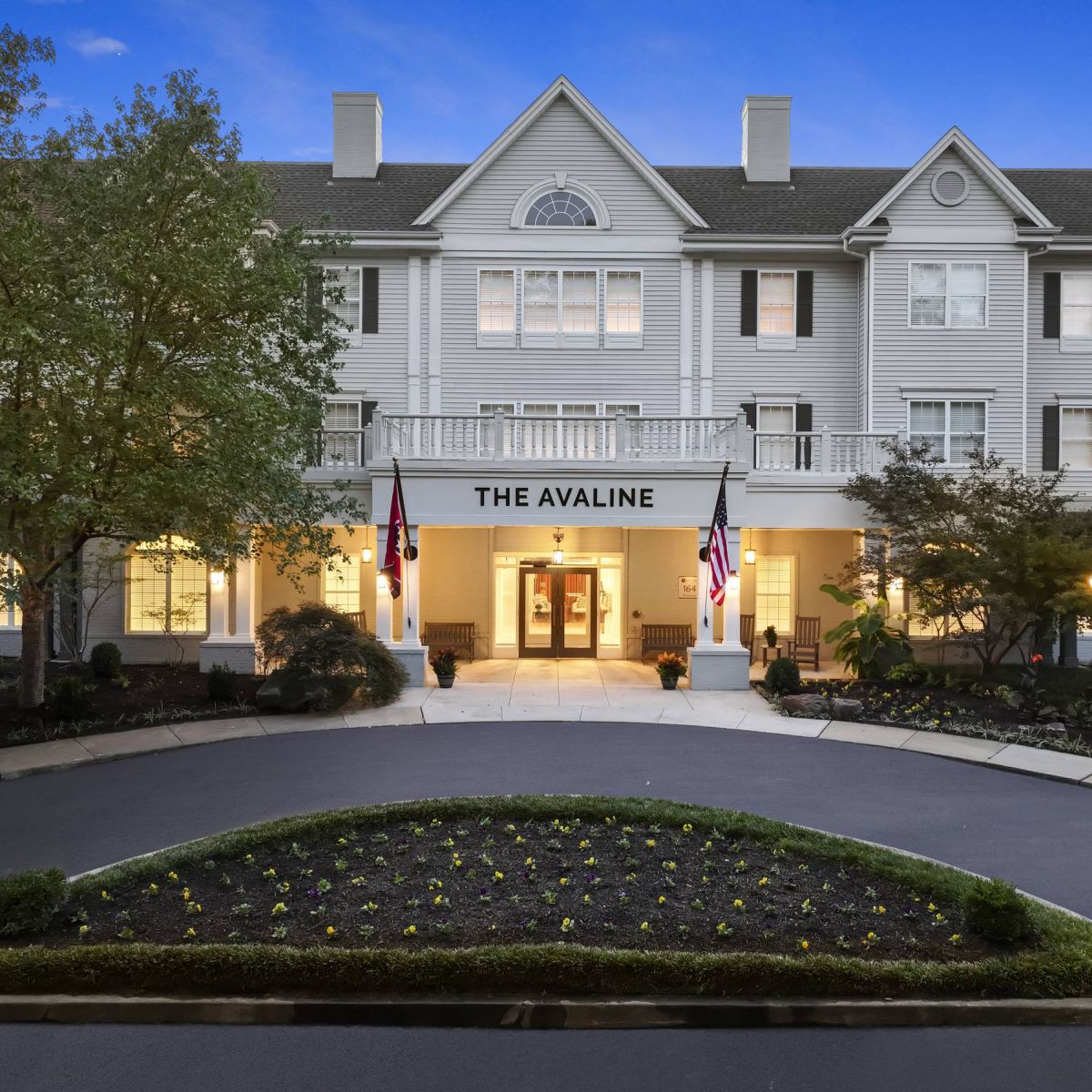 The Avaline at River Oaks exterior front entrance