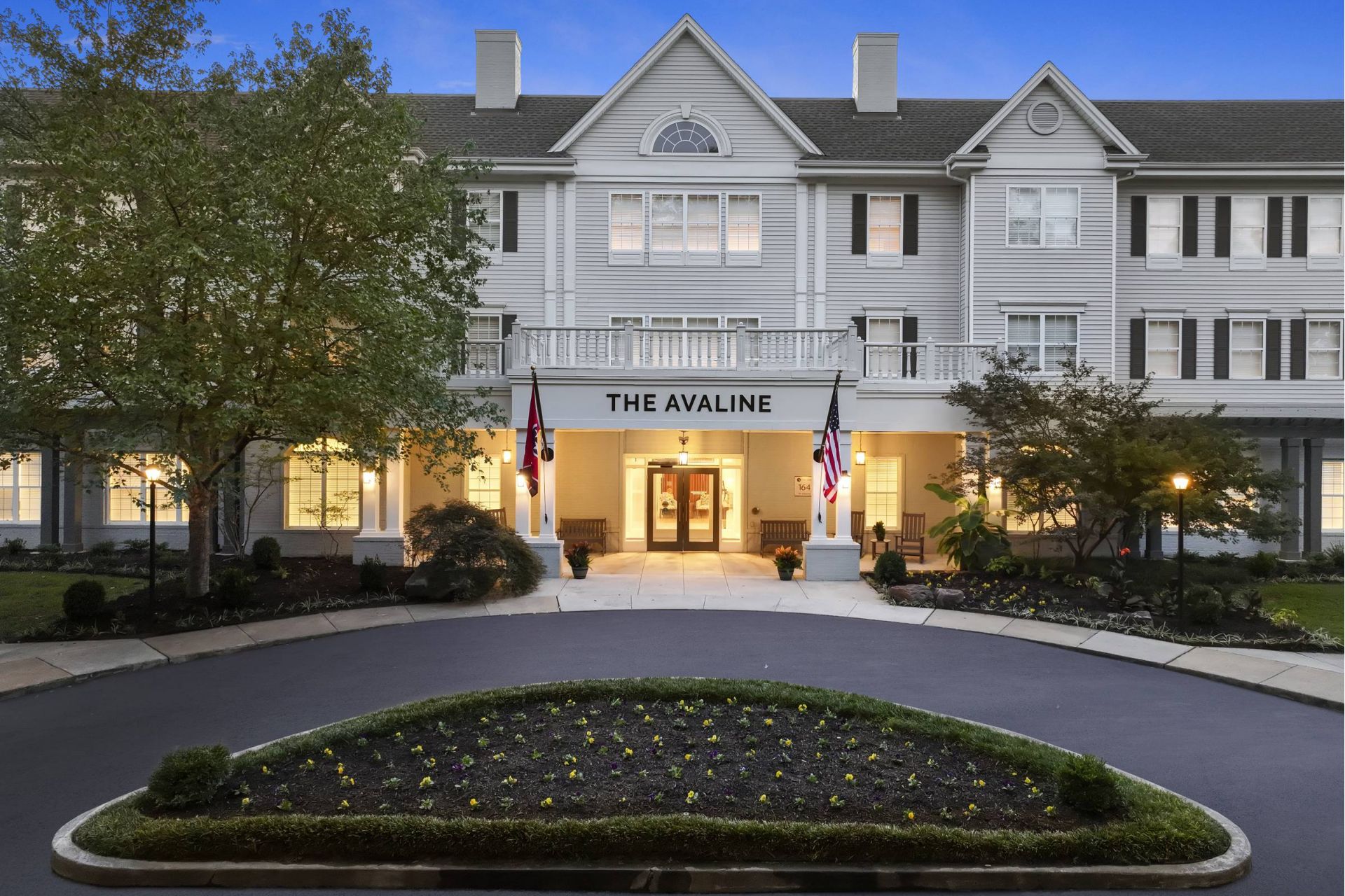 The Avaline at River Oaks exterior front entrance