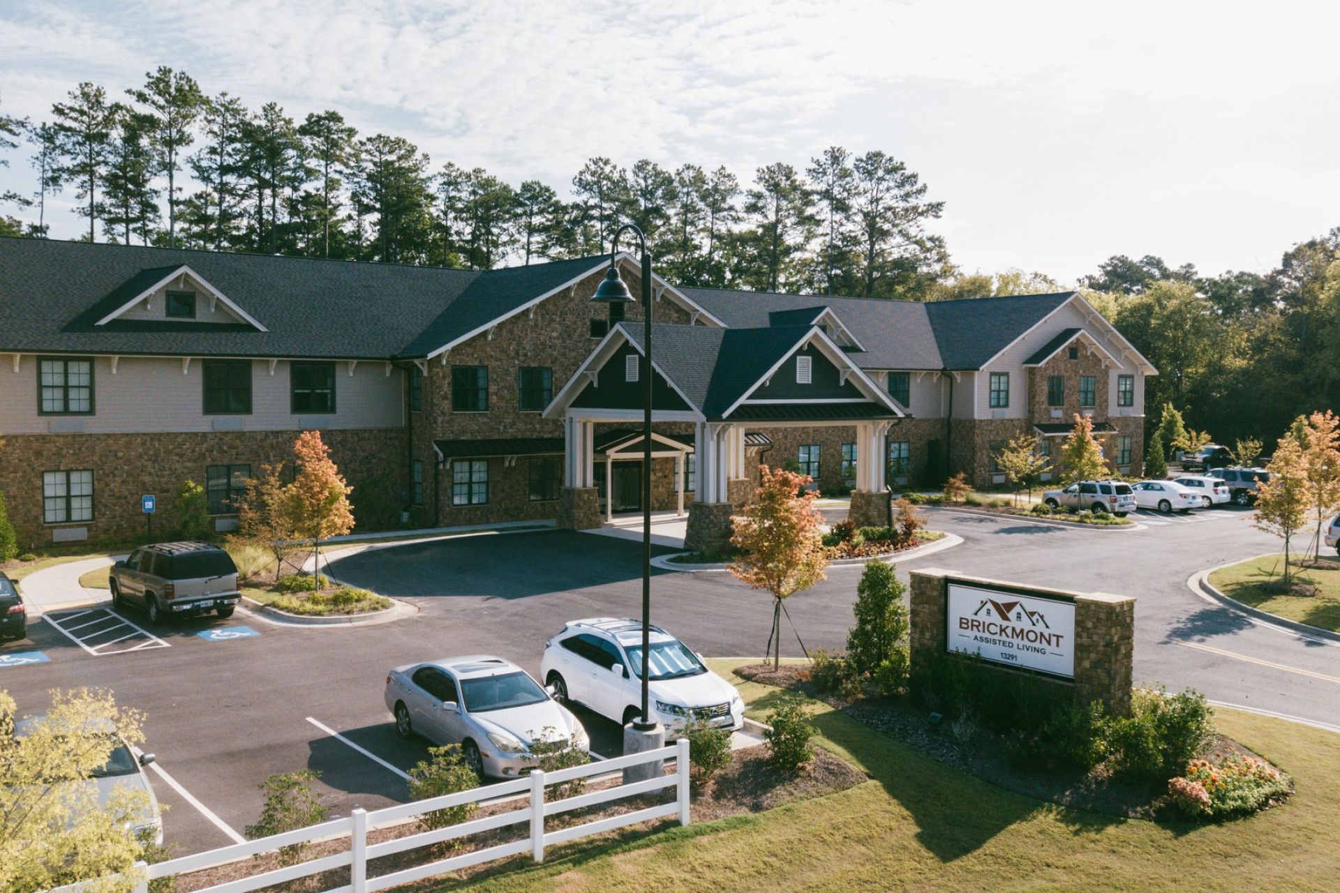 The Claiborne Brickmont at West Cobb aerial view